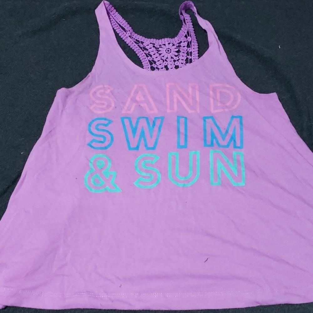 Purple Beach Tank Top